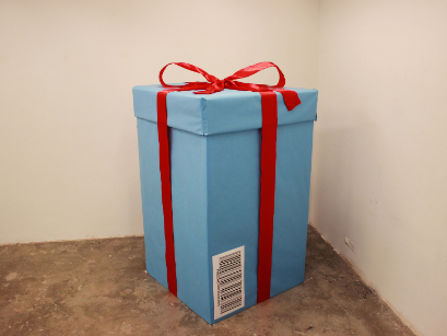 A large wrapper present